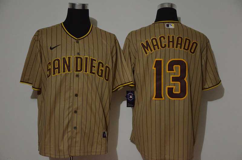 Padres 13 Manny Machado Brown Nike 2020 Cool Base Jersey,We sell and wholesale Padres 13 Manny Machado Brown Nike 2020 Cool Base Jersey on line form chian!